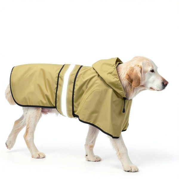 Bisen Dog Raincoat Waterproof Reflective Pet Rain Jacket-3