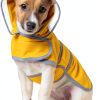 Dog Raincoat HDE Water Resistant Transparent Hood-0