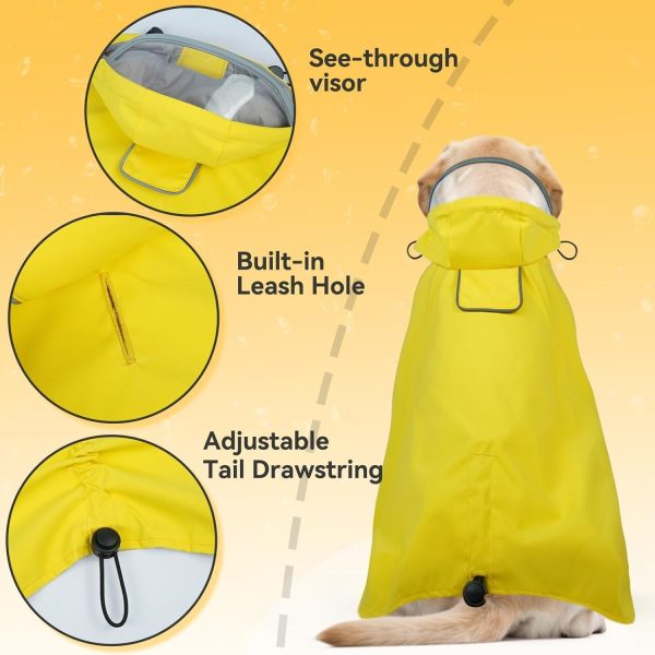 Dora Bridal Dog Raincoat Waterproof Windproof Reflective-3
