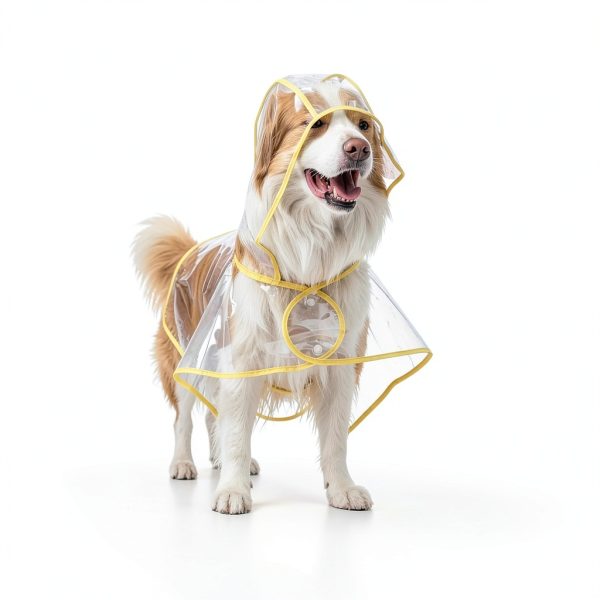 Dog Raincoat Ryandesign EVA Waterproof Yellow-4