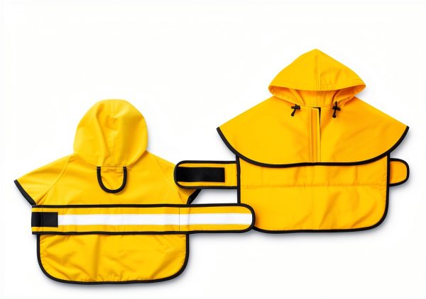 Bisen Dog Raincoat Waterproof Reflective Pet Rain Jacket-2