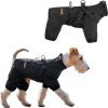 PAWBOSE Waterproof Dog Raincoat Adjustable Reflective Small-0