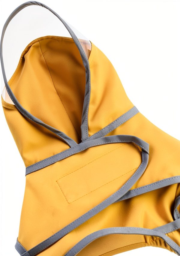 Dog Raincoat HDE Water Resistant Transparent Hood-3