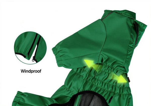 Dog Raincoat PINA Waterproof Polyester Pet Jacket-2