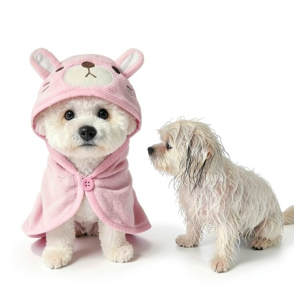 IOICYBF Pet Bathrobe Quick Dry Microfiber Dog Towel-5