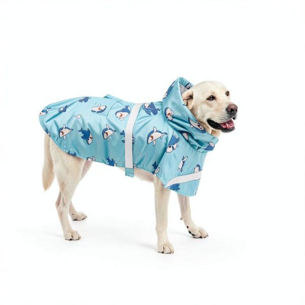 DELIFUR Dog Raincoat Waterproof Windproof Reflective Pet-4