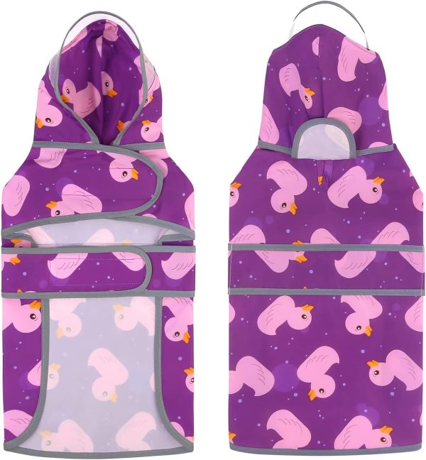 HDE Dog Raincoat Water Resistant Unicorn Pink-2