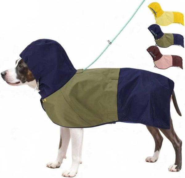 AOKOWN Dog Raincoat Waterproof Pet Rain Jacket-0