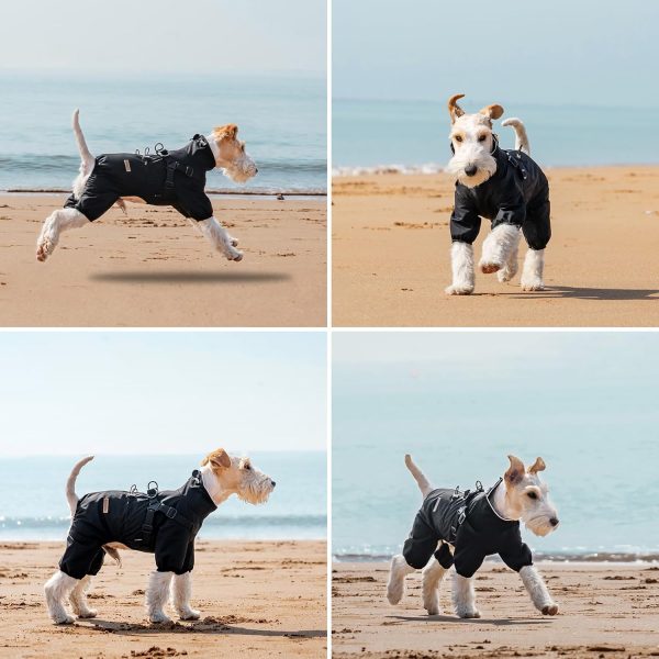PAWBOSE Waterproof Dog Raincoat Adjustable Reflective Small-5