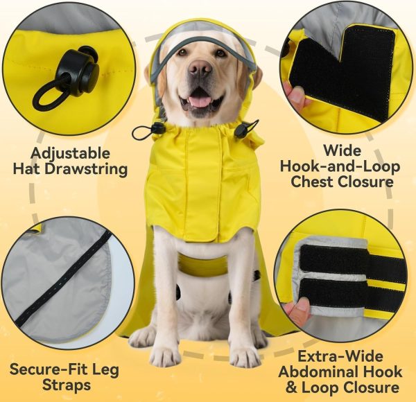Dora Bridal Dog Raincoat Waterproof Windproof Reflective-2