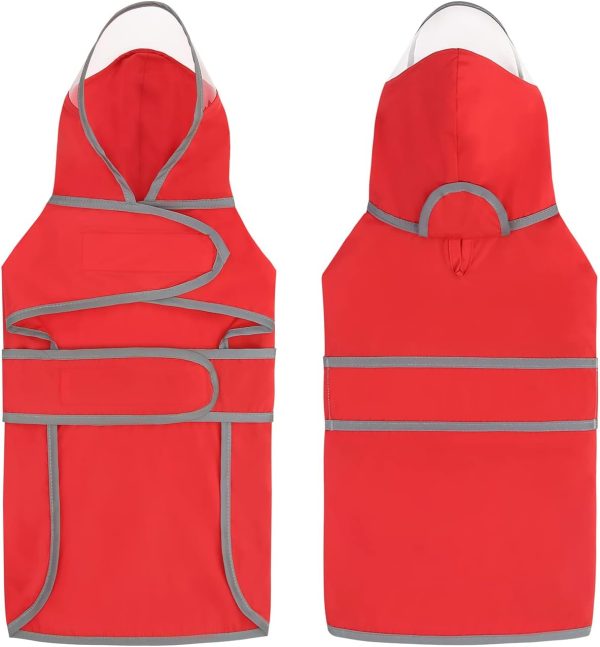 Dog Raincoat HDE Water Resistant Transparent Hood-2