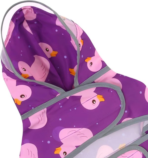 HDE Dog Raincoat Water Resistant Unicorn Pink-3