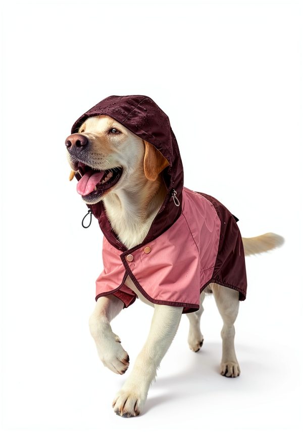 AOKOWN Dog Raincoat Waterproof Hooded Vest-1
