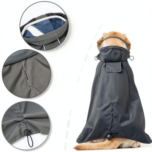 Dora Bridal Dog Raincoat Waterproof Windproof Reflective-3