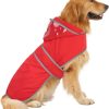 Dog Raincoat HDE Water Resistant Transparent Hood-1