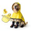 Sunnymove Dog Raincoat Waterproof Yellow Polyester Single-2
