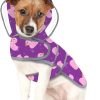 HDE Dog Raincoat Water Resistant Unicorn Pink-0