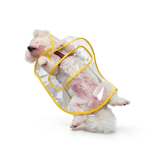 Dog Raincoat Ryandesign EVA Waterproof Yellow-3