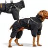 PAWBOSE Waterproof Dog Raincoat Adjustable Reflective Small-0