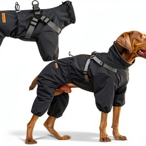 PAWBOSE Waterproof Dog Raincoat Adjustable Reflective Small-0