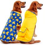 HDE Dog Raincoat Reversible Design Waterproof Pet Rain Gear-0