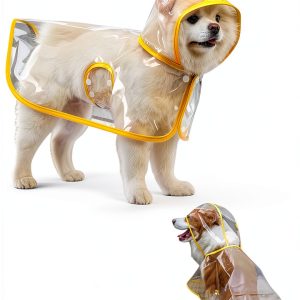 Dog Raincoat Ryandesign EVA Waterproof Yellow-0