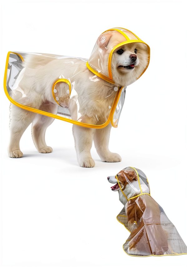 Dog Raincoat Ryandesign EVA Waterproof Yellow-0