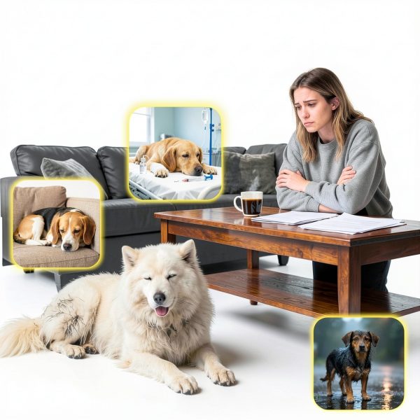 Dog Raincoat Ryandesign EVA Waterproof Yellow-1