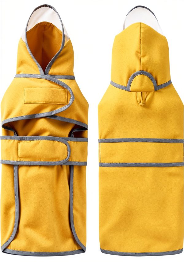 Dog Raincoat HDE Water Resistant Transparent Hood-2