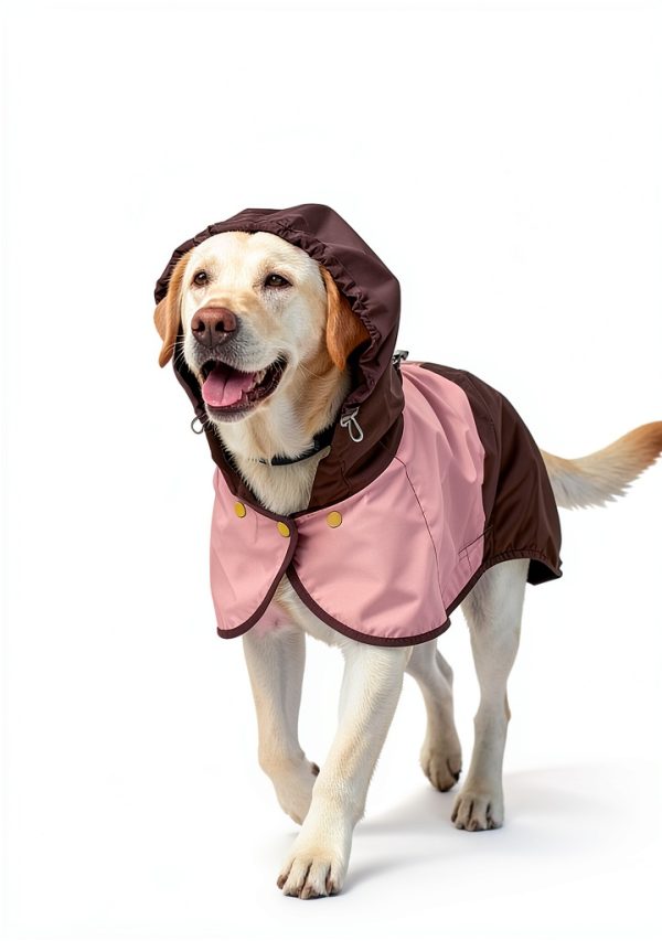 AOKOWN Dog Raincoat Waterproof Hooded Vest-2