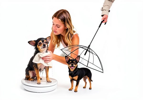 Dog Umbrella Enjoying Waterproof Cover Small Pets-4