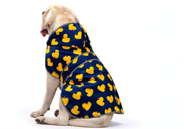 HAPPIERE Dog Raincoat Waterproof Adjustable Hooded Jacket-2