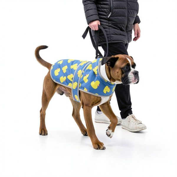 HAPPIERE Dog Raincoat Waterproof Adjustable Hooded Jacket-4
