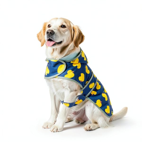 HAPPIERE Dog Raincoat Waterproof Adjustable Hooded Jacket-5