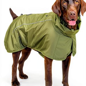 Tuff Pupper Dog Raincoat Waterproof Full‑Body Protection Medium-0