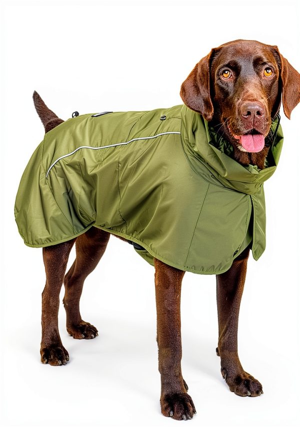 Tuff Pupper Dog Raincoat Waterproof Full‑Body Protection Medium-0