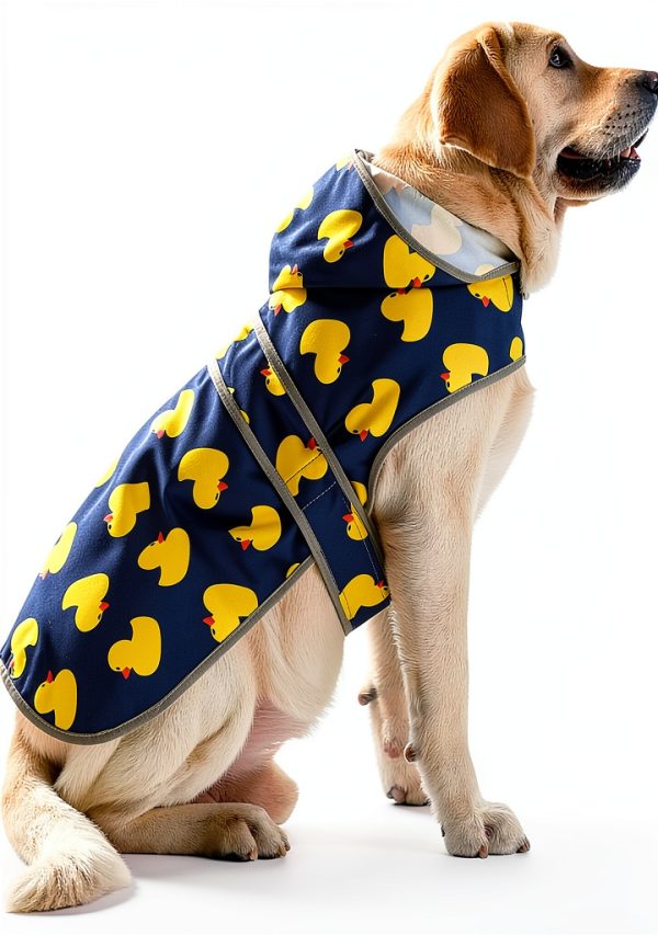 HAPPIERE Dog Raincoat Waterproof Adjustable Hooded Jacket-0