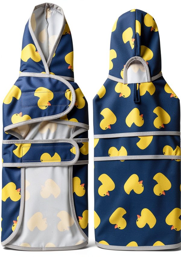 HAPPIERE Dog Raincoat Waterproof Adjustable Hooded Jacket-6