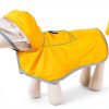 Lukovee Dog Raincoat Waterproof Polyester Mesh Hooded Coat XS to-3