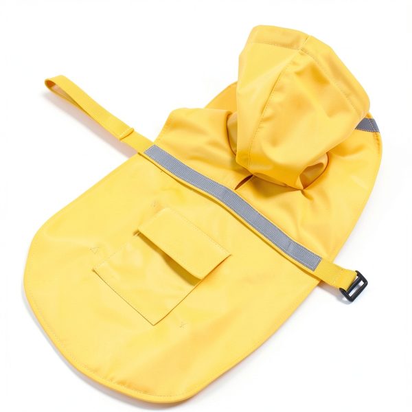 MPT Dog Raincoat Yellow XL Waterproof Reflective Hooded Coat-8