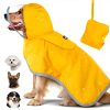 Lukovee Dog Raincoat Waterproof Polyester Mesh Hooded Coat XS to-0