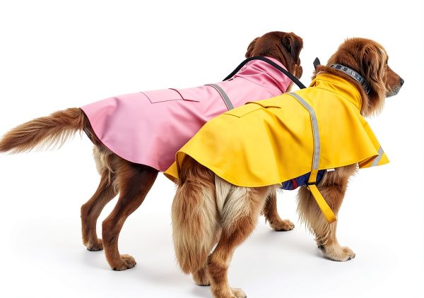 MPT Dog Raincoat Yellow XL Waterproof Reflective Hooded Coat-4