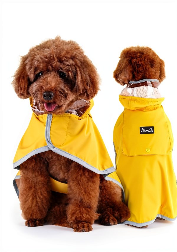 Dog Raincoat SlowTon Waterproof Nylon with Reflective Hood XXXL-2