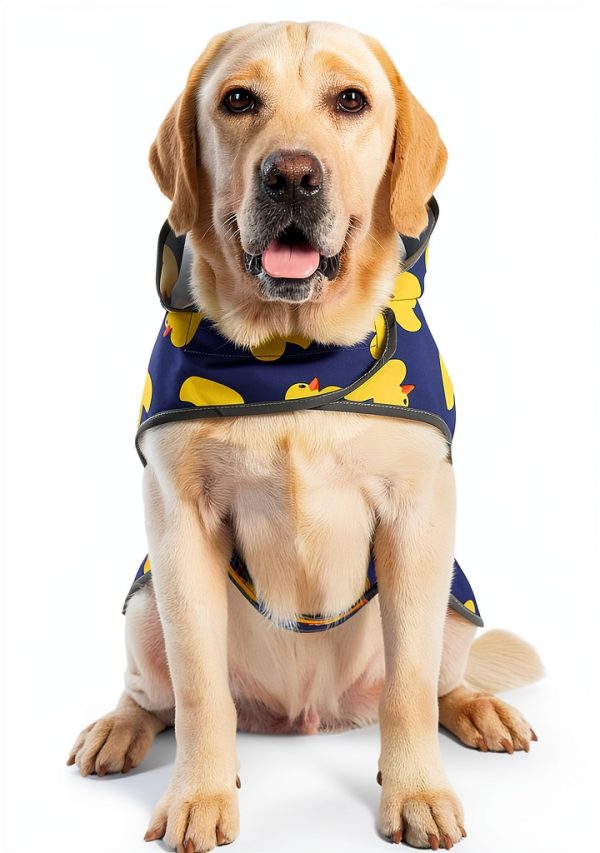 HAPPIERE Dog Raincoat Waterproof Adjustable Hooded Jacket-1