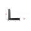 Aluminum Angle 4 FT 1 1/2" x 1/16" 6063 T-6 by Randall-1
