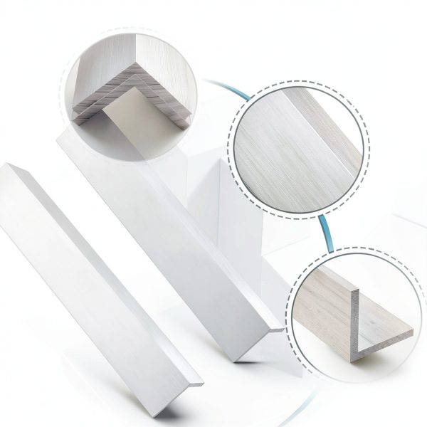 Aluminum Angle 4pcs 2" x 2" x 1/4" 12" Hicarer Aluminum Bars-2