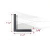 92" Long 1.5" x 0.125" Aluminum Angle 6063 T-6 Randall Manufacturing-1