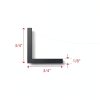 Aluminum Angle 4 FT 3/4 x 1/8 6063 Alloy T-6 - Randall Manufacturing-1