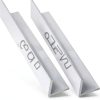 Aluminum Angle 12" Blulu 2pcs 3.15" x 3.15" x 0.24" 6063 Alloy Stock-0