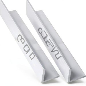 Aluminum Angle 12" Blulu 2pcs 3.15" x 3.15" x 0.24" 6063 Alloy Stock-0
